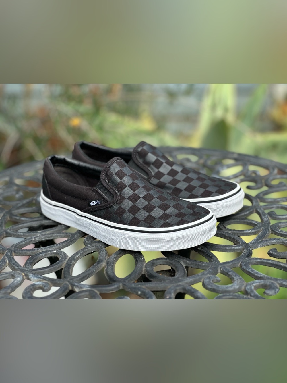 Vans — Classic Slip-On Checkerboard Shoe